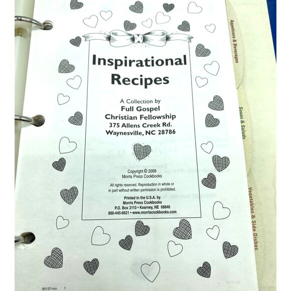 Inspirational recipes‎ Cookbook Waynesville Nc 2008 Church Cookbook - Picture 3 of 7